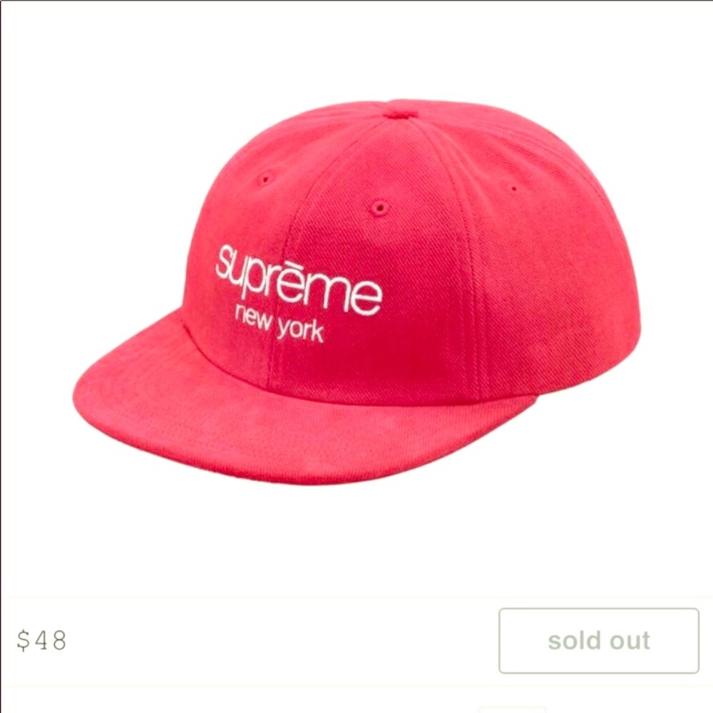 Supreme Classic Logo 6 Panel Hat